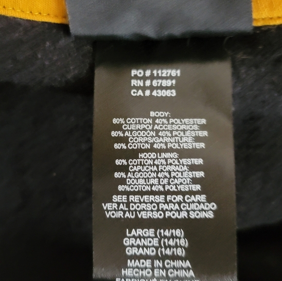 Pittsburgh Steelers Youth Black Poster Board Long Sleeve Full Zip Jacket- Large - Picture 7 of 7